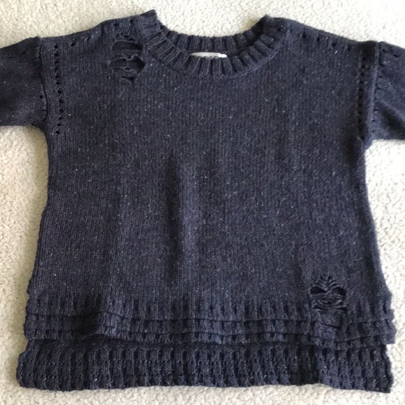 Wildfox After Party wool blend distressed sweater S - Picture 5 of 16